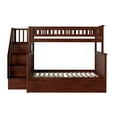 thumbnail image 6 of Columbia Staircase Bunk Bed Twin over Full with Full Size Urban Trundle Bed in Walnut, 6 of 6