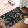 thumbnail image 4 of Gukieu Ball Phyton Snake Print Dust-proof Floor Mats, Water-absorbent and Non-slip Flannel Door Mats 16x24in, Home Decoration Suitable for Kitchen, Bathroom, Garage, 4 of 7