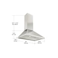 thumbnail image 4 of Ancona 30'' WPR630 Hidden 600 CFM Ducted Wall Mount Range Hood, 4 of 7