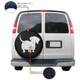 thumbnail image 4 of KAKALAD Cute dachshund sausage dog Spare Tire Cover Universal Vehicle Accessories Buckle Car Tools 14”in, 4 of 6