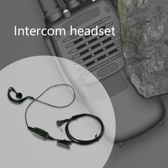 2.5mm Audio Interface Earpiece Walkie Talkie Headset PTT Mic Replacement for HYT/Motorola Radio Workhe