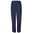 thumbnail image 4 of Ralph Lauren Women's Petite Pleated Pinstripe Twill Straight Pants 6P, 4 of 5