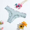 thumbnail image 1 of Tanga de algodón para damas, ropa interior de cintura baja para niñas, pantalones de tanga de encaje para mujer, 1 of 5