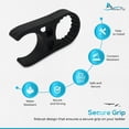 thumbnail image 4 of MARINE CITY Black Nylon Ladder Clamp for 1 inch Tubes, Durable, Secure, Easy Installation, Compatible with Boarding & Swim Ladders, 4 of 7