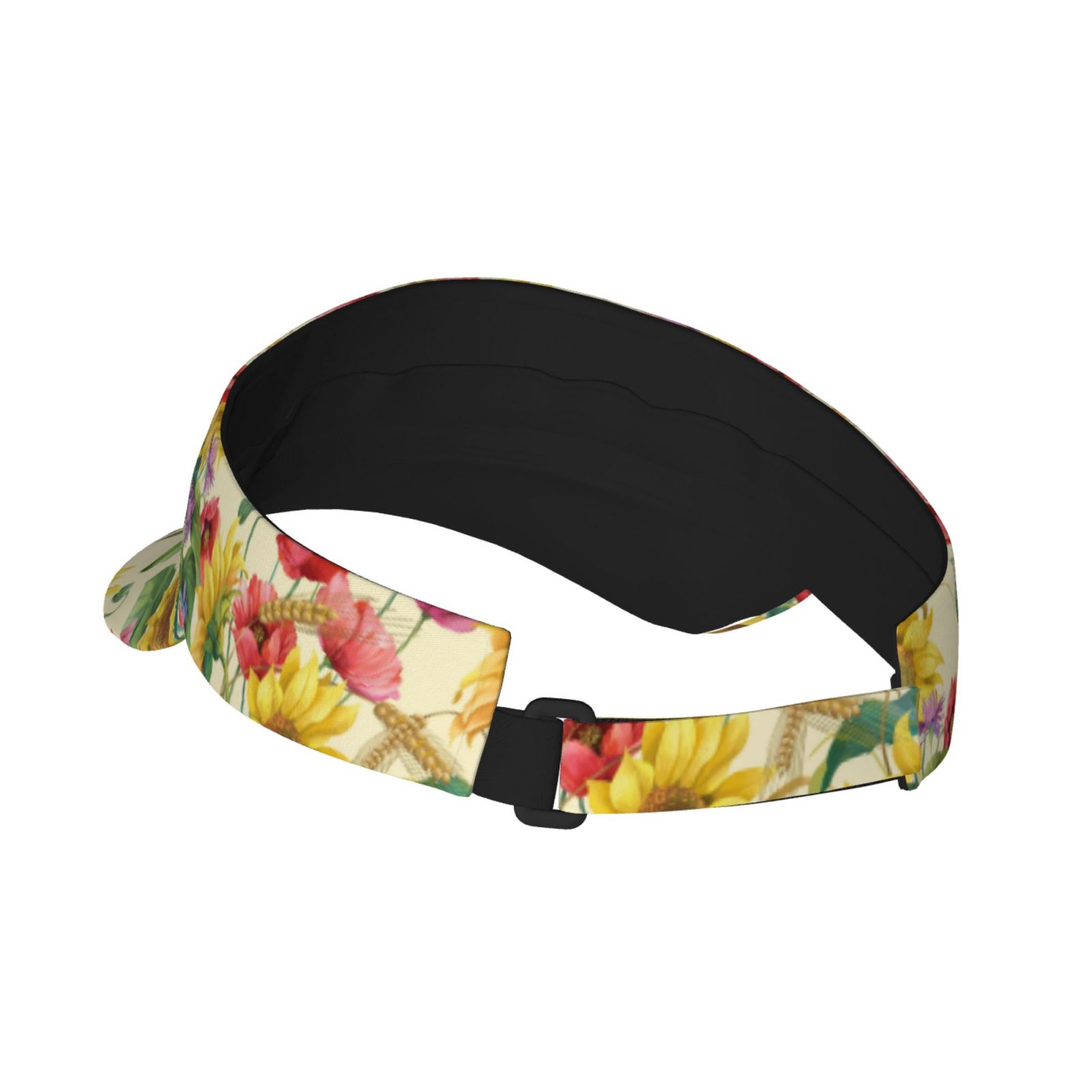 New Coach Poppy Adjustable Floral Sun Visor Cap Easygdp Sunflower Cornflower Poppy Stretchy Visor - Unisex  main image 2