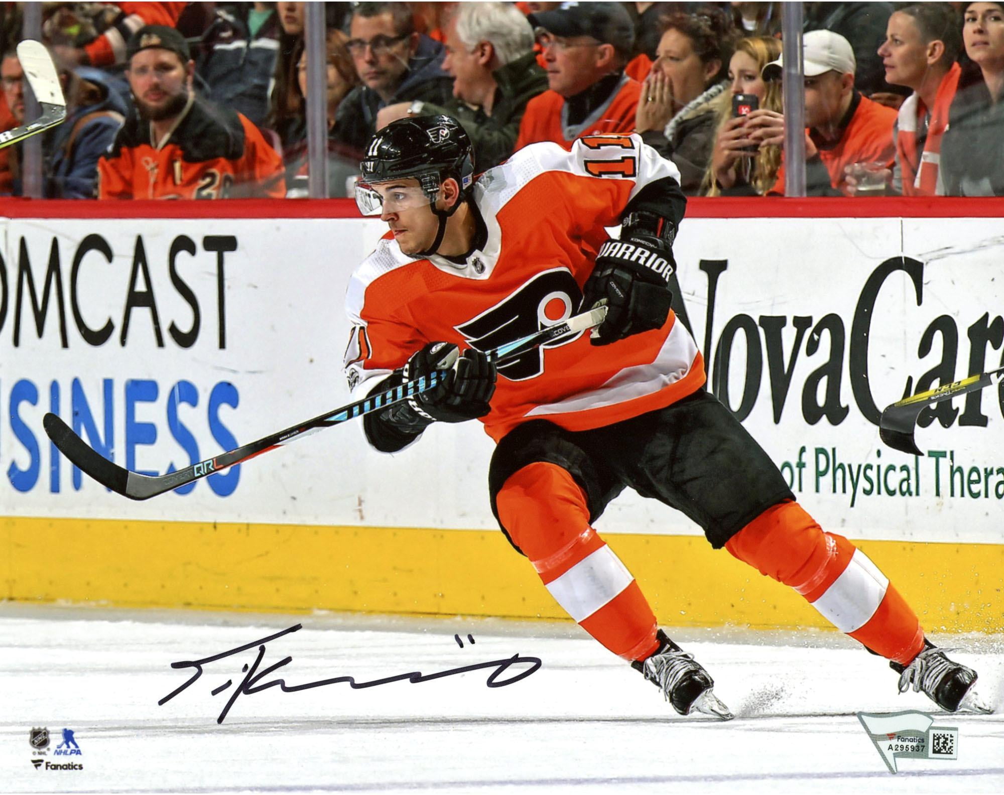 Travis Konecny Philadelphia Flyers Autographed 8" x 10" Orange Jersey Skating Photograph Fanatics Authentic... by Fanatics Authentic