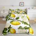 thumbnail image 2 of Erosebridal Ensemble de Literie Fruit Citron Grand, Couette d'Été Tropicale, Réversible, 2 of 7