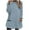 Light Blue, variant on Fall Winter Womens Lounge Tops Fuzzy Long Pullover with Pockets Fleece Casual Crewneck Sweatshirts