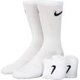 thumbnail image 3 of Nike unisex-adult Unisex Nike Everyday Cushion Crew 3 Pair 4-6 White/Black, 3 of 8