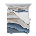 thumbnail image 7 of Blue Beige Queen Size Down Alternative Comforter, Lightweight Comforter Quilt Bedding Set with Pillow Shams Modern Coastal Wave Abstract Art All Seasons Bed Comforter Duvet Insert 90"x96", 7 of 7