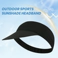 thumbnail image 4 of Pebbuoy Sunscreen Visor Hat Wide Brim Breathable UV Protection Empty Top Sun Cap for Women Men, 4 of 6