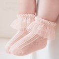 thumbnail image 3 of Odeerbi Ruffle Socks for Infant Boys Girls Cute Soft Cotton Socks Baby Breathable Lace Dance Socks, 3 of 8