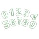thumbnail image 5 of 10x Números 0-9 Clips de papel de oficina de metal en forma de material de oficina escolar-Verde Macarena Clips de papel de oficina de metal, 5 of 7