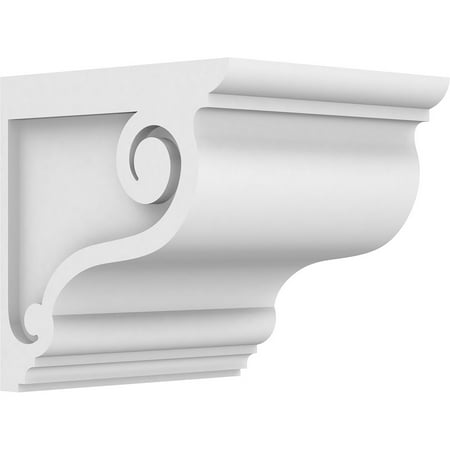 

7 W x 8 D x 8 H Standard Scroll Architectural Grade PVC Corbel