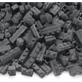 thumbnail image 2 of Masonry Profile Bricks Set Bulk 260 Pieces Building Blocks for House Construction Wall Multicolored MOC Parts Creative Toy Kit Compatible with Major Brand (Dark Gray), 2 of 6