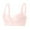 Pink, variant on cfhntfmh Bras for Women Wireless Cute Seamless Front Closure Buttons Bras Convenient Adjustable Strap Plus Size Bras