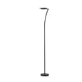 thumbnail image 1 of Ore International KTL-7935ESB 72 in. Castor LED Torchiere Satin Black Floor Lamp, 1 of 4