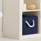 thumbnail image 3 of Cesta de almacenamiento plegable Uxcell, caja de ropa rectangular de tela tamaño M azul oscuro, 3 of 7