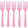 thumbnail image 2 of Amscan Party Perfect Reusable Plastic Forks (48 Pack), Pink, 10 x 10.3", 2 of 4
