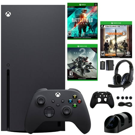 Xbox Series X Microsoft 1TB Console with Games and Accessories Kit