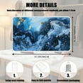 thumbnail image 7 of ZIATUBLES Blue Marble Print Ironing Pad for Table Top Portable Ironing Mat Blanket Foldable Ironing Board Replacement for Washer Dryer Countertop Travel, 31.5" x 19.6", 7 of 7