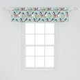 thumbnail image 2 of Ambesonne Penguin Valance Pack of 2, Arctic Animals Ice Skating, 54"X12", Pale Seafoam Multicolor, 2 of 2