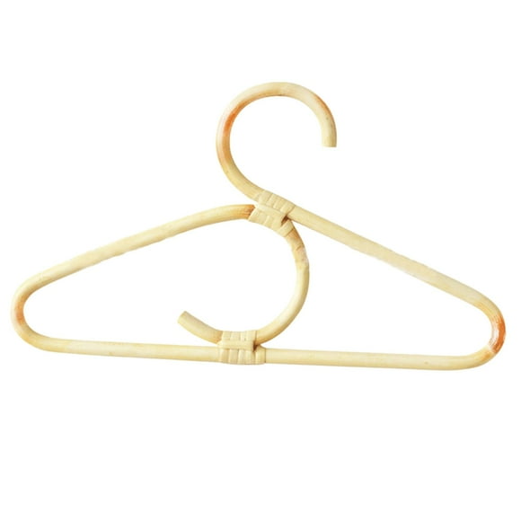 GROWTH TANK Rattan Clothes Hanger Girl Dress Garments COAST Outfits Tops Towel Suit Hanging Rack Holder for Nursery Laundry Kids Adults Baby Women Men C
