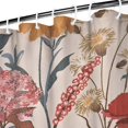 thumbnail image 3 of Waterproof Beautiful Colorful Floral Shower Curtain 72x72 Inch Boho Style Polyester Unique Shower Curtain for Bathroom Hotel Home Decor with 12 Plastic Hooks, 3 of 5