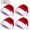 Type B 4Pcs, variant on Zaldita Adults Christmas Hat Santa Hat Holiday Velvet Comfort Extra Thicken Fur Xmas Hat for New Year Type A 1Pc One Size