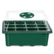 thumbnail image 1 of Bandeja De Plántulas De 12 Orificios Bandeja De Inicio De Semillas Bandejas De Cultivo De Invernadero Kit De Inicio De Plantas Ajustable De Humedad Con Cúpula Y Base Yuarrent HA034542-00, 1 of 6