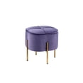 thumbnail image 3 of Acme Furniture 96463-VV Ergode Ottoman Lavender Velvet, 3 of 3