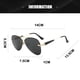 thumbnail image 3 of Gafas de sol polarizadas sin marco de la sombrilla de la tendencia de la moda, hechas de TR, metal, TAC, 3 of 6