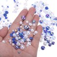 thumbnail image 4 of Uxcell Perlas y Piedras Preciosas de Fondo Plano 3-10mm Tamaños Mixtos Perlas Piedras Preciosas, Mezcla de Azul Oscuro y Blanco 60g, 4 of 6