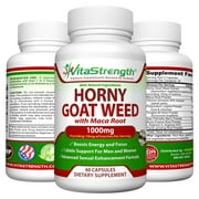 Premium Horny Goat Weed With Natural Herbs For Both Women And Men   Complete Formula Of Horny Goat Extract, Maca Root, GInseng, Saw Palmetto & Tongkat Ali