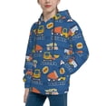 thumbnail image 2 of Daiia Construction Vehicles for Boys Fashion Hoodies & Sweatshirts with Kangaroo Pocket,Hooded Sweatshirt for Kid, Breathable& Moisture Wicking-X-Large, 2 of 6