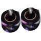 thumbnail image 5 of 2 rollos de tul de 25 yardas con patrón de plumas de colores degradados, malla bronceadora, manualidades decorativas, color negro, 5 of 12