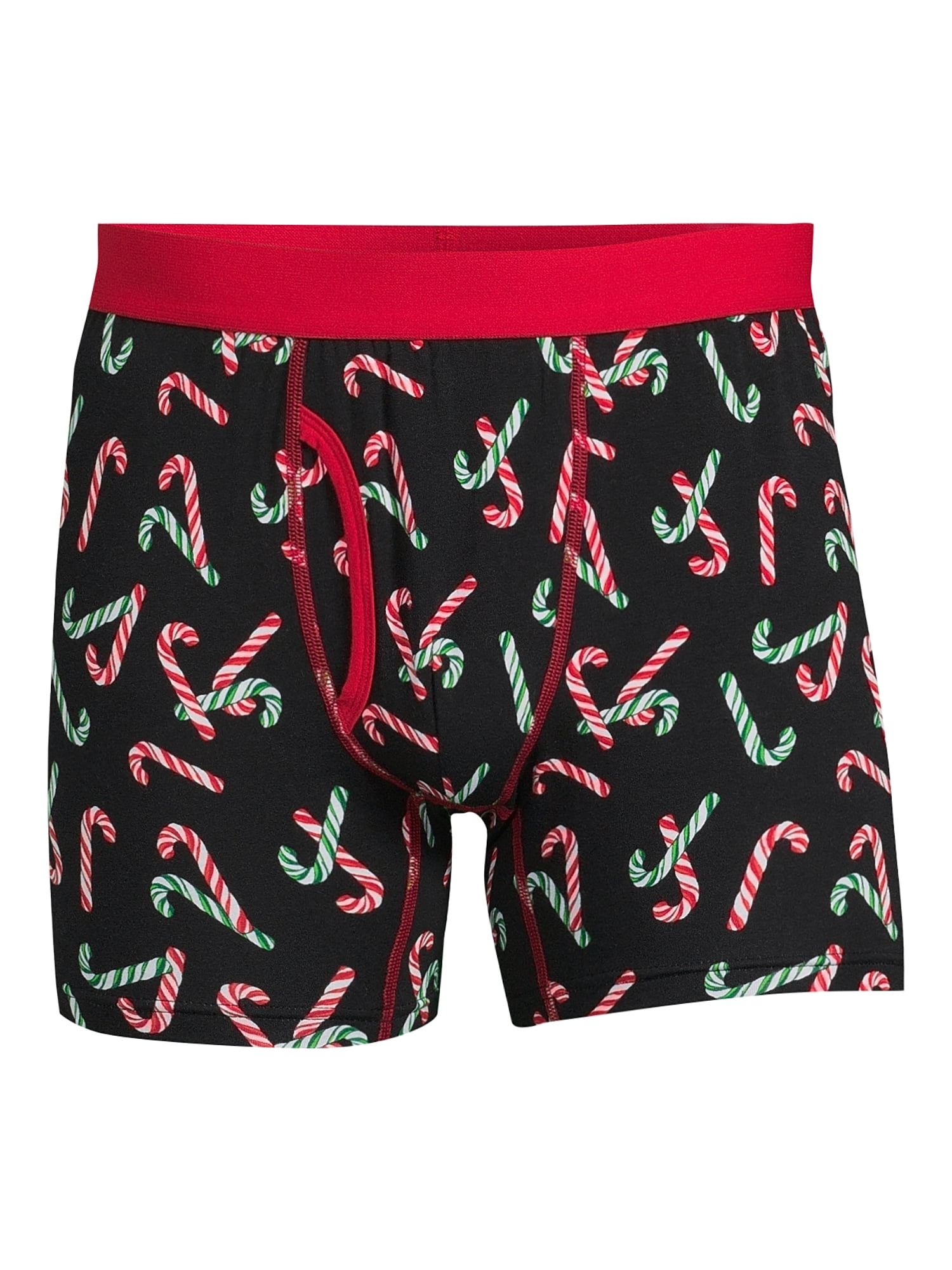 Holiday Time Men's Holiday Print Stretch Boxer Briefs, Sizes S-XL