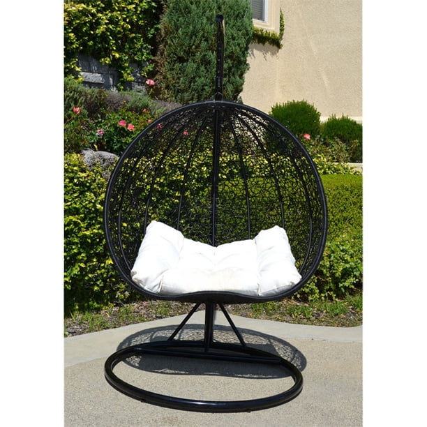 Egg Shape Wicker Rattan Swing Chair Hanging Hammock 2 ...