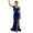 A-Dark Blue407, variant on XIAOCHA Figure-Hugging Maxi Gown for Women Sleeveless V-Neck Summer Wedding Evening Dress
