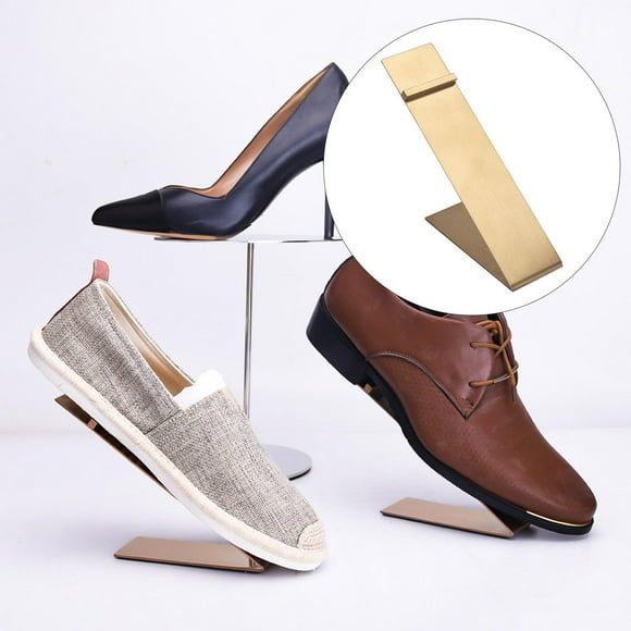 Soporte de estante de exhibición de zapatos de Metal de tienda de zapatos de sandalia de elevador de zapatos pulido moderno Colcomx Soporte de exhibición de zapatos