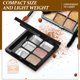 thumbnail image 2 of 2 juegos de paletas vacías de lápiz labial y sombras de ojos, rellenables, para guardar cosméticos, paletas de sombras de ojos vacías, portátiles, coloretes y bandejas para lápiz labial, 2 of 7