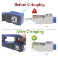 thumbnail image 4 of RJ45 Pass Through Crimp Tool Ethernet Network Cable Crimper Stripper Cat7 Cat6 Cat5 Modular Crimping Equipment Mini Tool Pliers ,Multi Function, 4 of 7