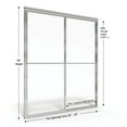 thumbnail image 6 of Basco Dlxh05a5268ob Deluxe 71-1/2" High X 59" Wide Bypass Framed Shower Door - Chrome, 6 of 6