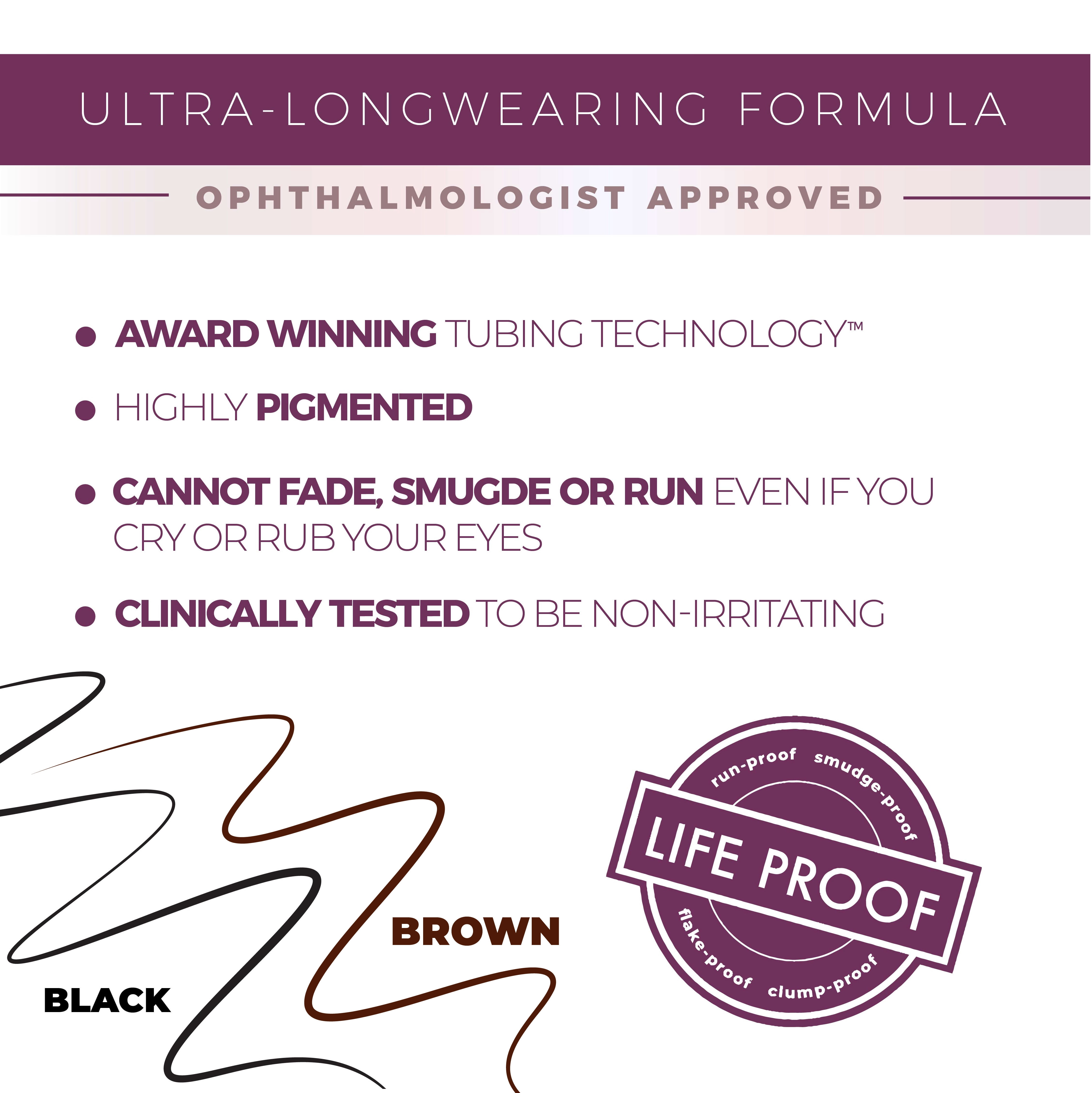 Blinc Tubing Liquid Eyeliner | Tubing Technology | Ultra-Longwearing, Highly-Pigmented, Smudgeproof Eye Liner with Precise Tip | Vegan, Gluten-Free and Cruelty-Free | 5.2 mL / 0.18 Fl. Oz