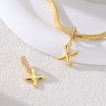thumbnail image 5 of MULA Original S925 Sterling Silver Alphabet Letter X Charms Gold Plated Pave AAA CZ DIY Pendant fit Bracelets Gift for Women with Pouch, 5 of 6