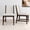 Walnut/Ivory Cushion/Set of 2, variant on Plank+Beam Solid Wood Dining Chair, Set of 2 Kitchen Chairs with Cushion, White
