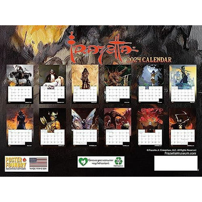 Frank Frazetta Calendar 2025