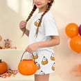 thumbnail image 6 of Stamzod Girls 2 Piece Outfits Short Sleeve Cute Halloween Shirt Shorts Set Kids Clothes Girls Clothing Sets Z White-2 3-4 Years, 6 of 9