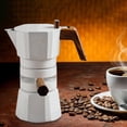 thumbnail image 2 of Coffee Maker Aluminum Serving 2 Cup Strong 100 Filter Paper Coffee Maker Pot for White, 2 of 8