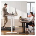 Adjustable Standing Desk with Wheels 63'' x 24'' Sit Stand Desk with ...